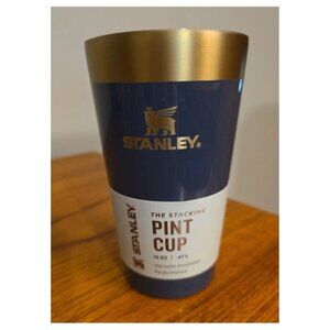 NWT STANLEY dventure Stacking Beer Pint 6 OZ 16 oz Stainless Steel GOLD TOP
